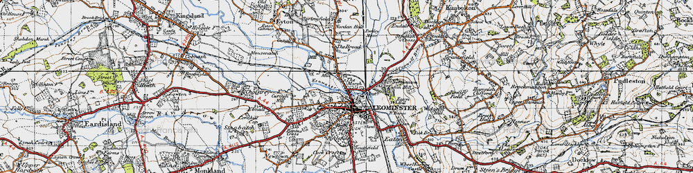 Old map of Leominster in 1947