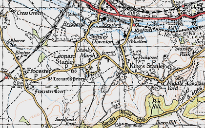 Old map of Leonard Stanley in 1946