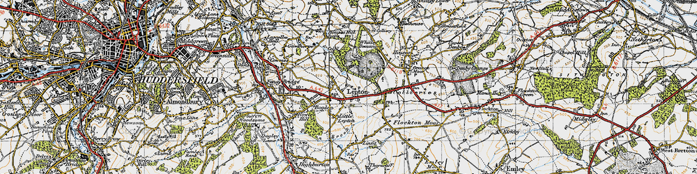 Old map of Lepton in 1947