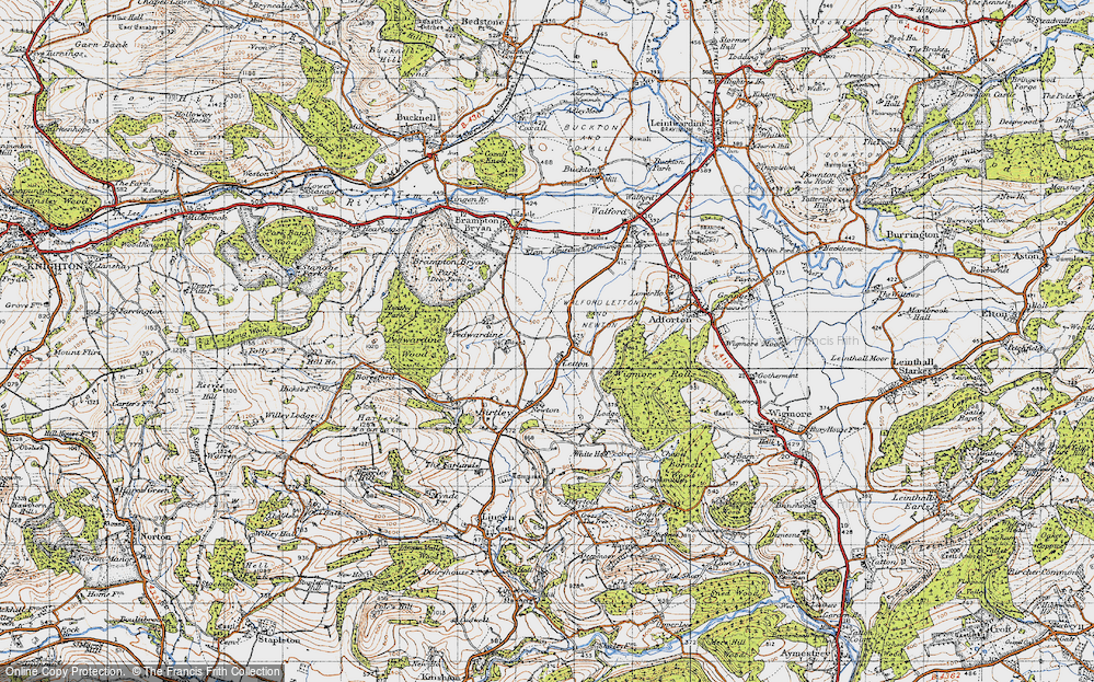 Old Map of Letton, 1947 in 1947