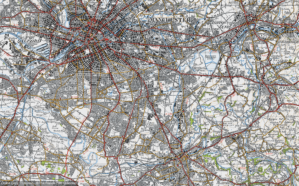 Old Map of Levenshulme, 1947 in 1947