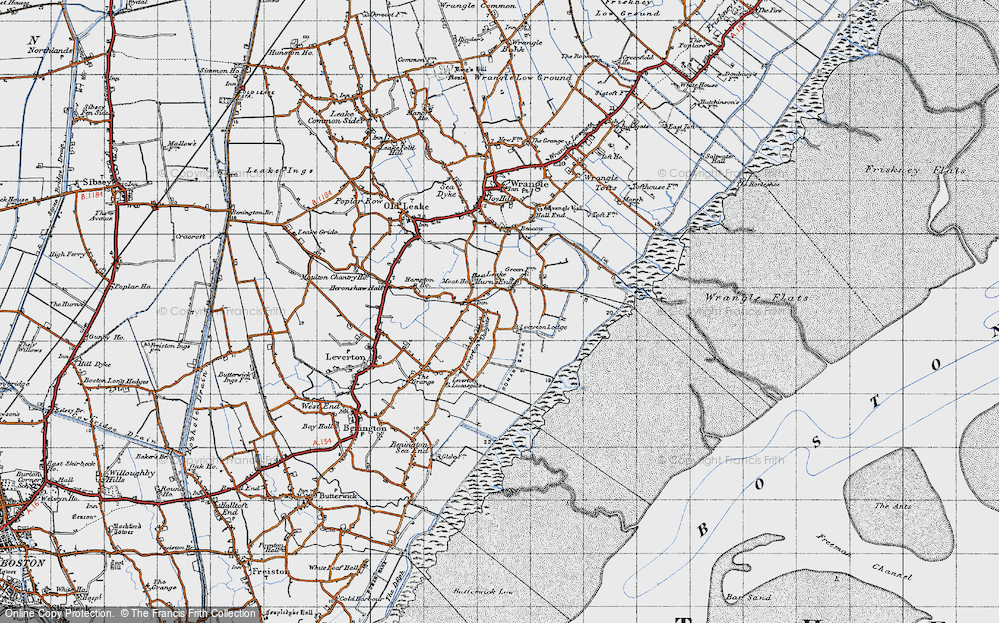 Old Map of Leverton Outgate, 1946 in 1946