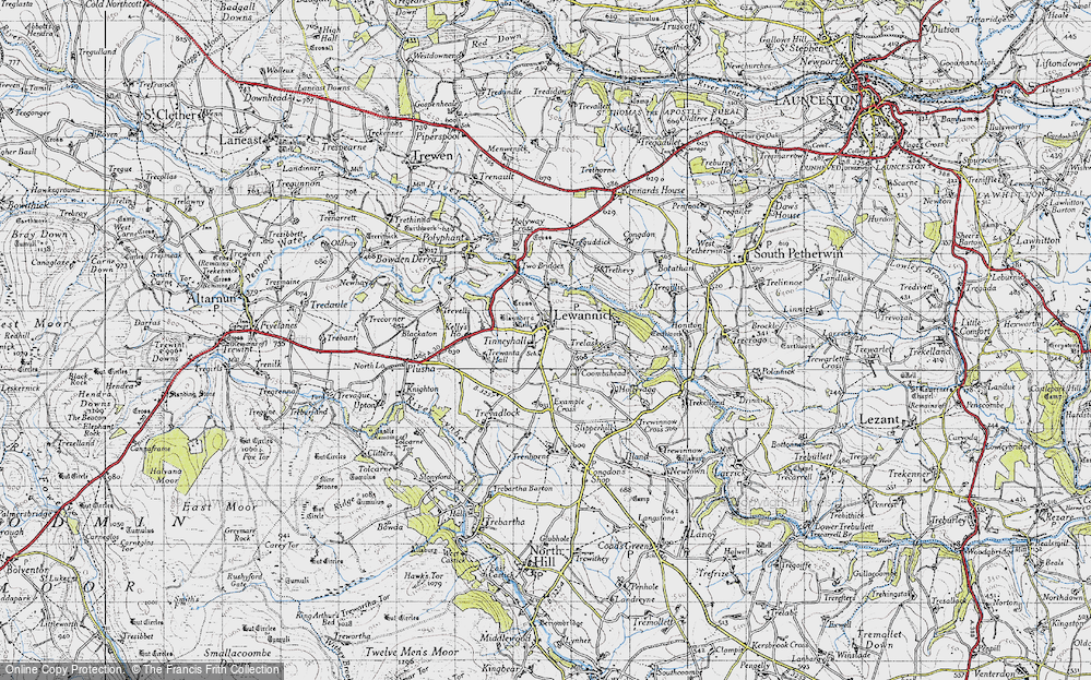 Old Map of Lewannick, 1946 in 1946