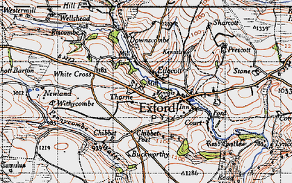 Old map of Ley in 1946