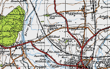 Old map of Leyfields in 1946
