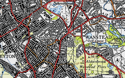 Old map of Leytonstone in 1946