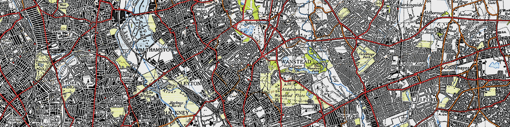 Old map of Leytonstone in 1946