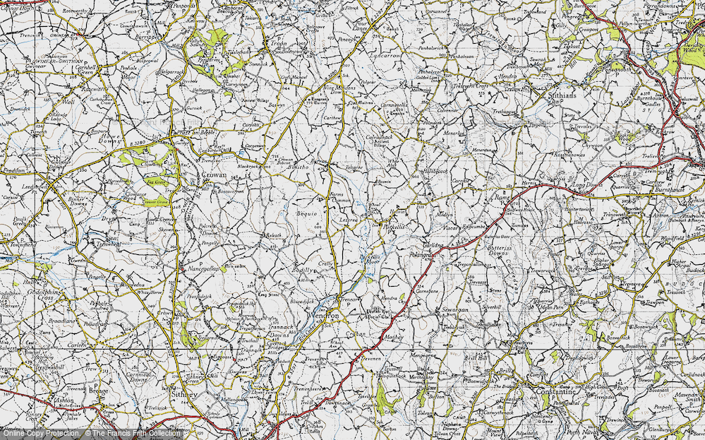 Old Map of Lezerea, 1946 in 1946