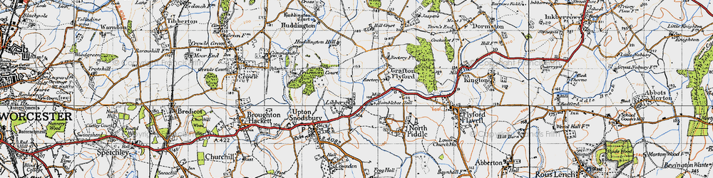 Old map of Libbery in 1947