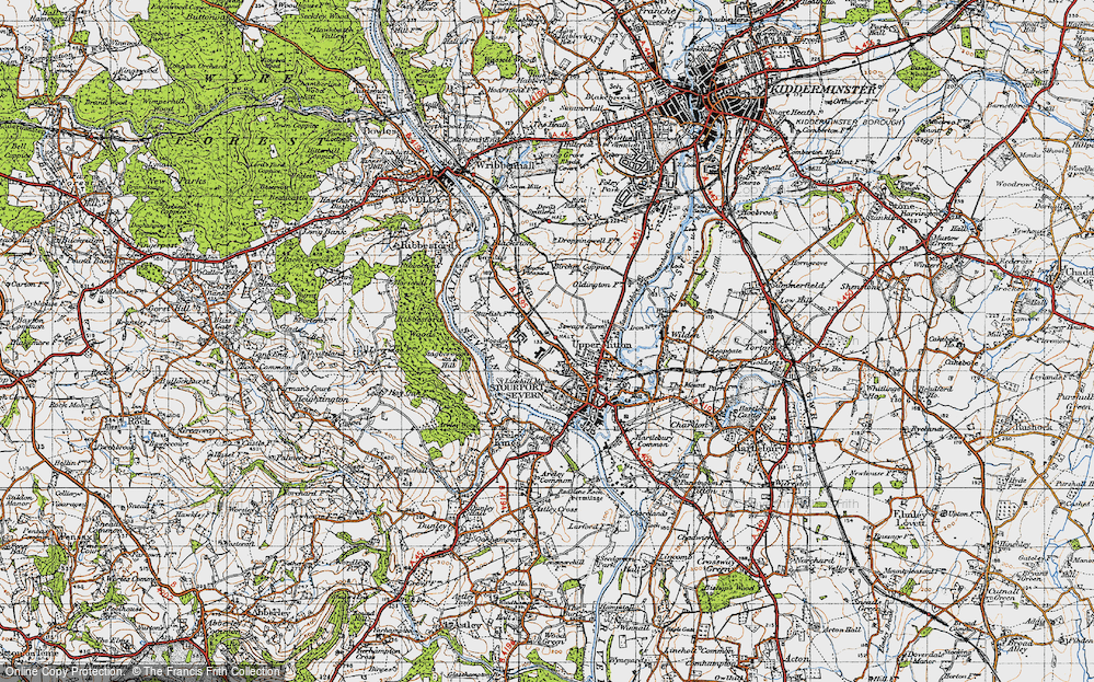 Old Map of Lickhill, 1947 in 1947