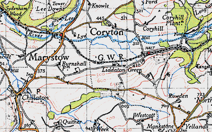 Old map of Burns Hall in 1946