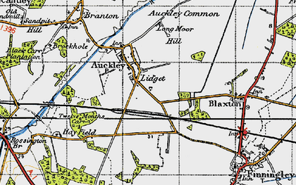 Old map of Lidget in 1947