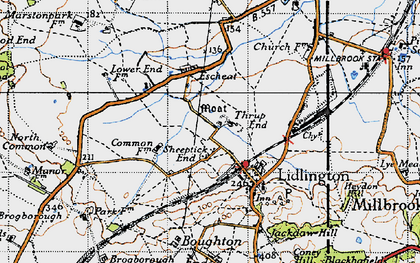 Old map of Lidlington in 1946
