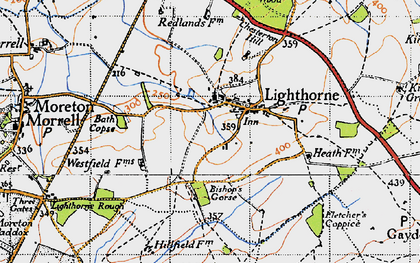 Old map of Lighthorne in 1946