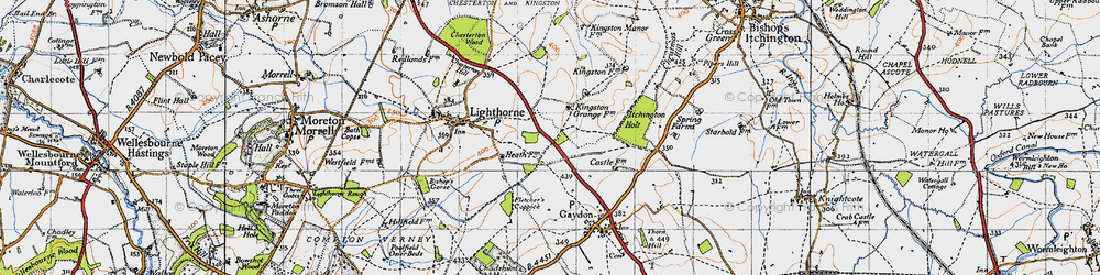 Old map of Lighthorne Heath in 1946
