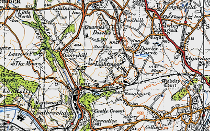 Old map of Lightmoor in 1947