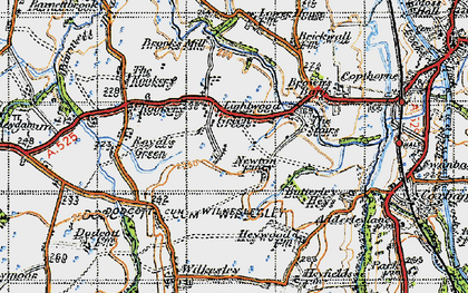 Old map of Brooks Mill in 1947