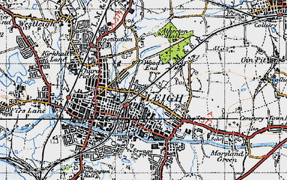 Old map of Atherton Hall in 1947