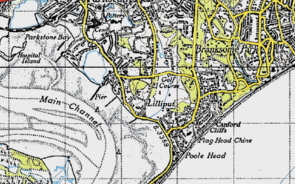 Old map of Lilliput in 1940