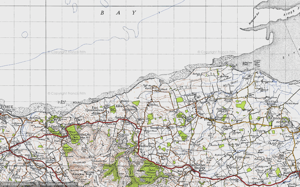 Old Map of Lilstock, 1946 in 1946