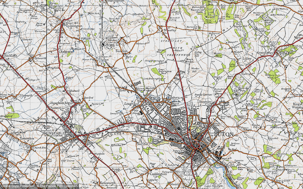 Old Map of Limbury, 1946 in 1946