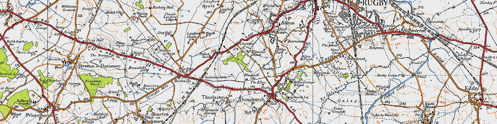 Old map of Lime Tree Village in 1946