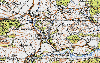Old map of Limebrook in 1947