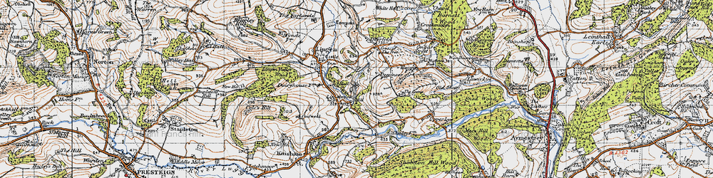 Old map of Limebrook in 1947