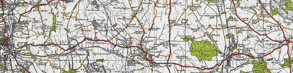 Old map of Limekiln Field in 1947