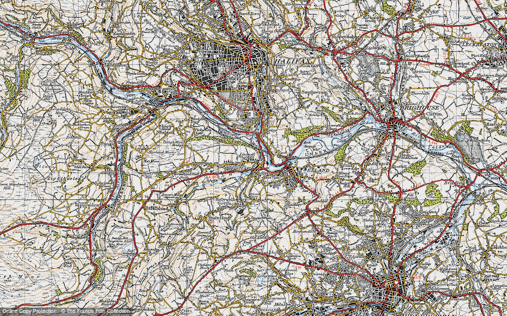 Old Map of Lindwell, 1947 in 1947