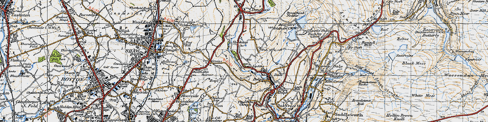 Old map of Linfitts in 1947