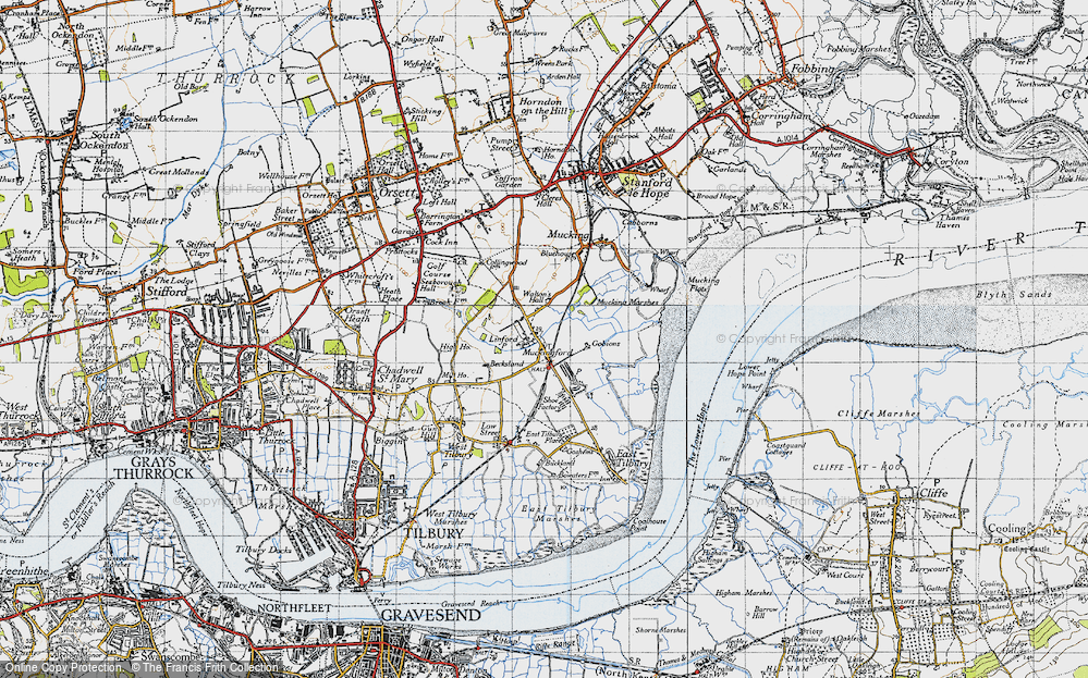 Old Map of Linford, 1946 in 1946