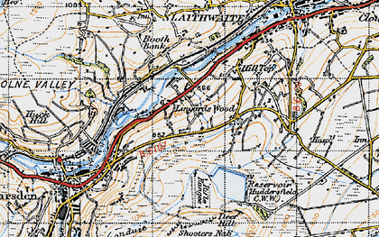 Old map of Lingards Wood in 1947
