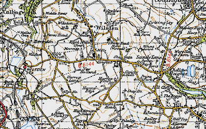 Old map of Lingbob in 1947
