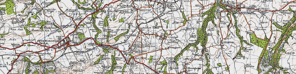 Old map of Busky Dale in 1947