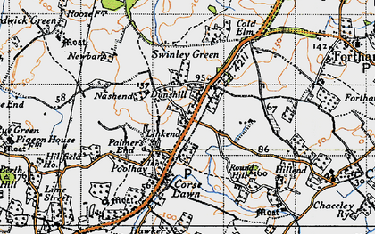 Old map of Linkend in 1947
