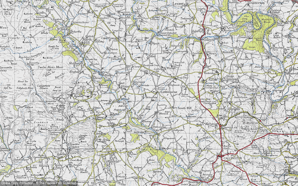 Old Map of Linkinhorne, 1946 in 1946