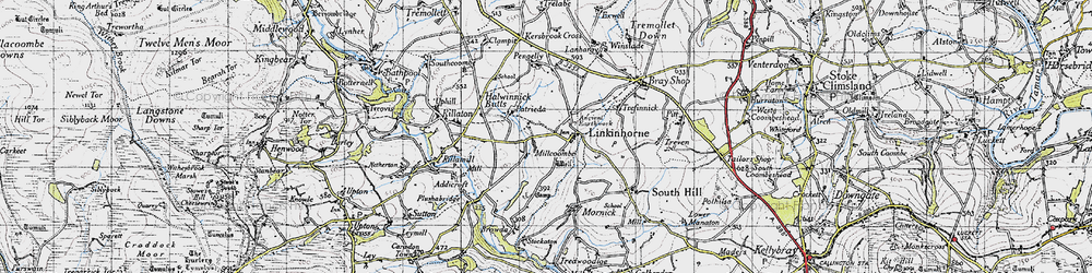 Old map of Linkinhorne in 1946