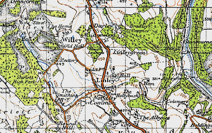 Old map of Linley in 1947