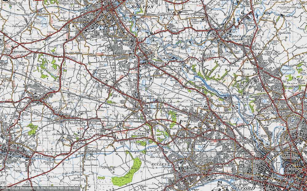 Old Map of Linnyshaw, 1947 in 1947