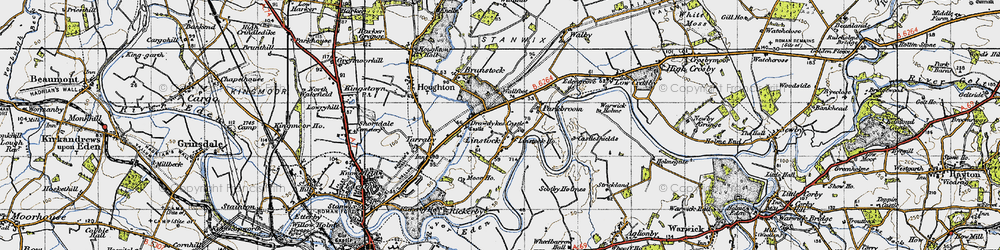 Old map of Linstock Ho in 1947