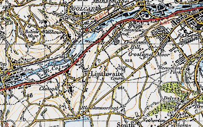 Old map of Linthwaite in 1947