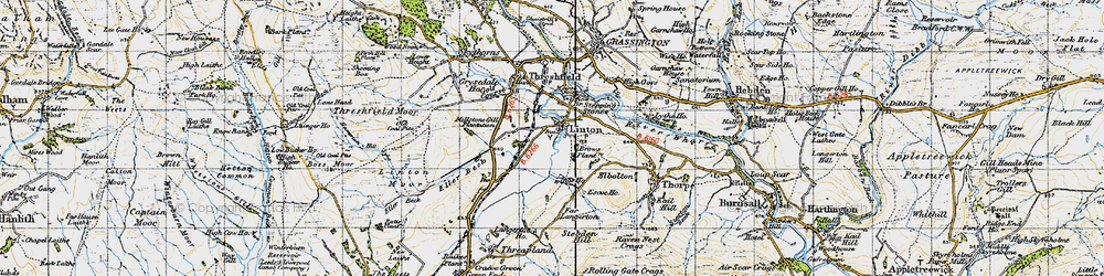 Old map of Bow Br in 1947