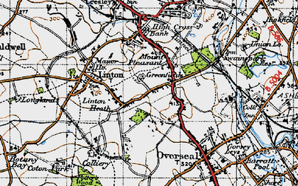 Old map of Linton Heath in 1946