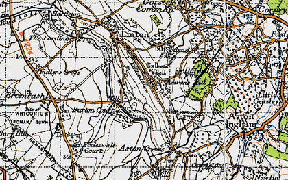 Old map of Linton Hill in 1947