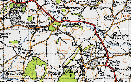 Old map of Lintridge in 1947