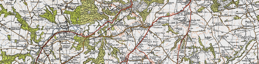 Old map of Lintz in 1947