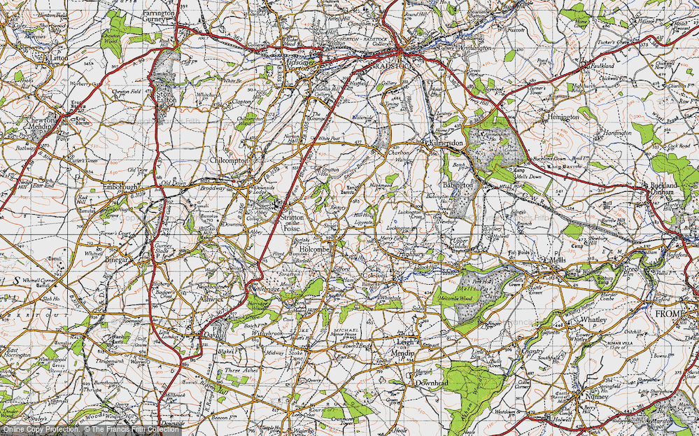 Old Map of Lipyeate, 1946 in 1946