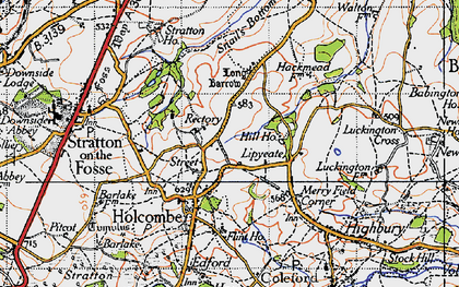 Old map of Lipyeate in 1946