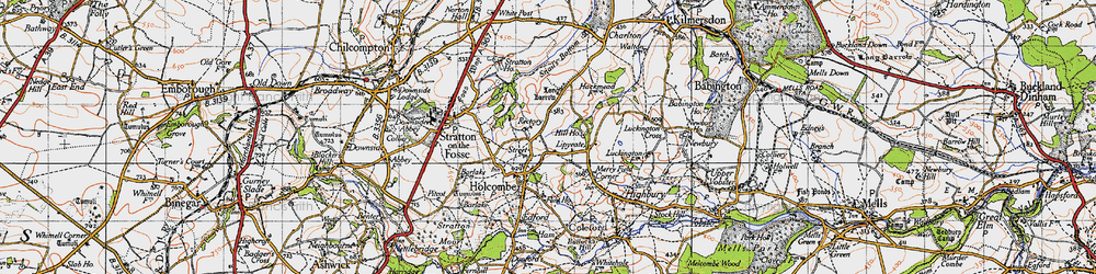 Old map of Lipyeate in 1946